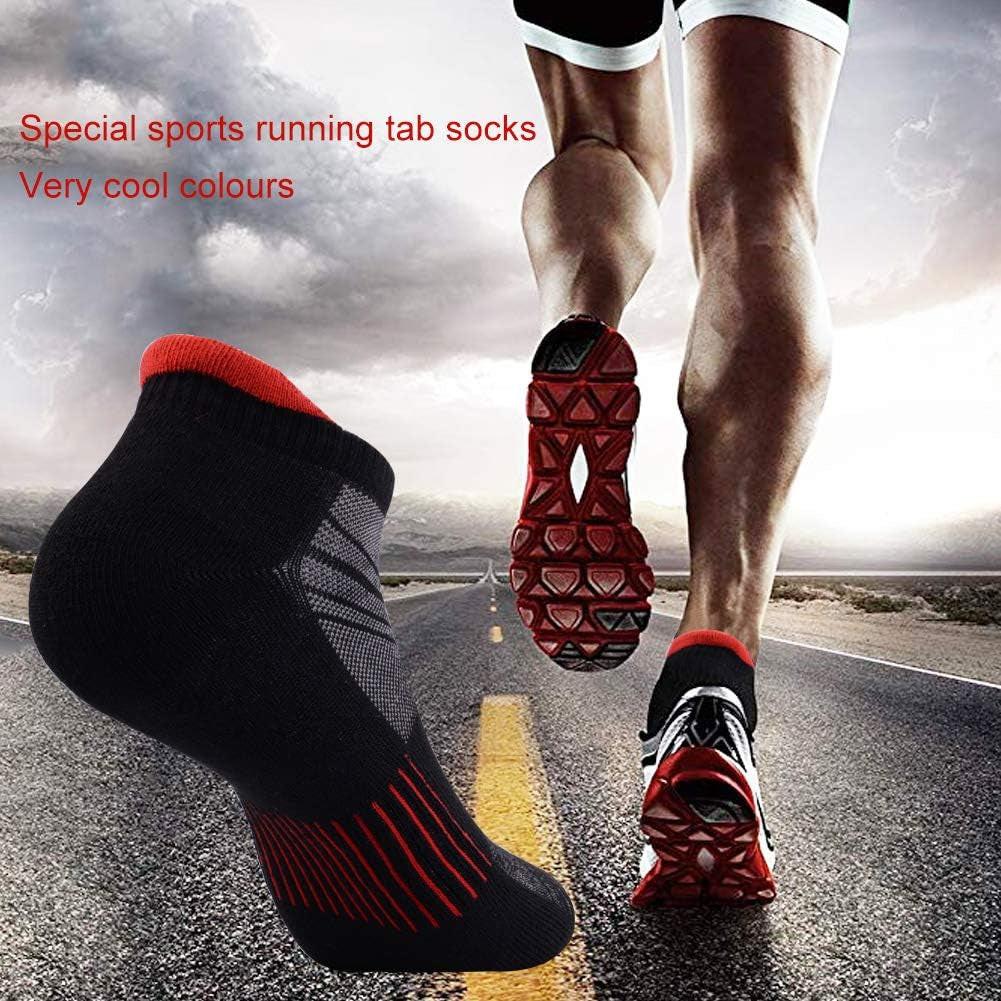 Mens Ankle Low Cut Athletic Tab Socks for Men Sport Comfort Cushion Sock 6 Pack