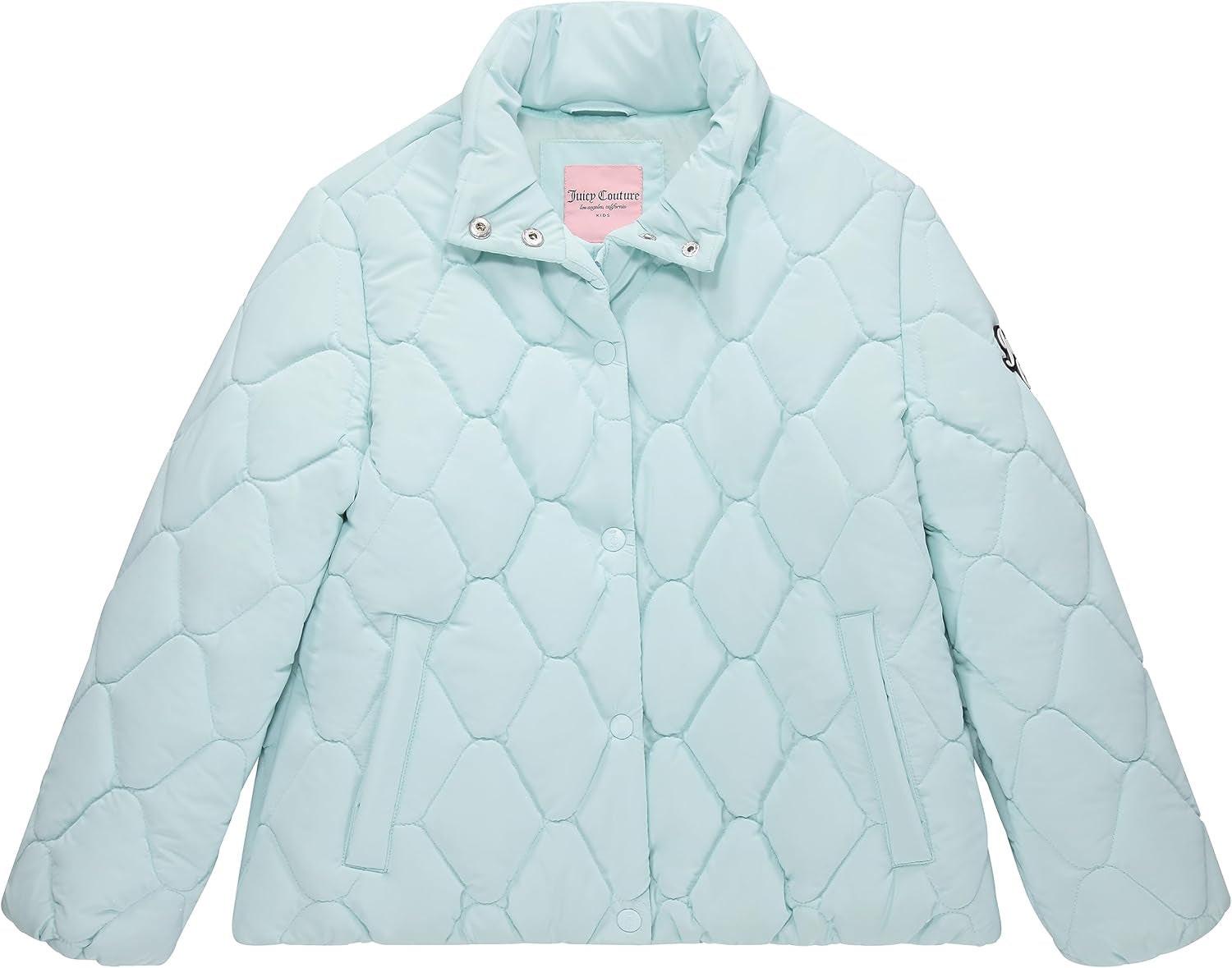 Girls Coat, Faux Fur Hooded Winter Jacket, Warm Padded Parka Hoodie, Kids Heavyweight Winter Coat