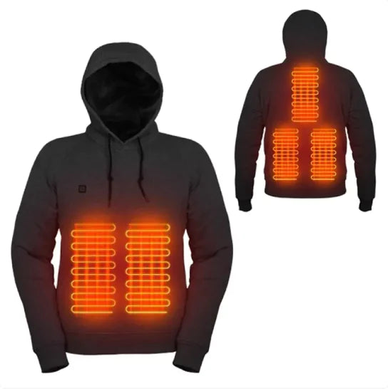 Heatable jacket perfect for staying warm and cozy during chilly outdoor adventures